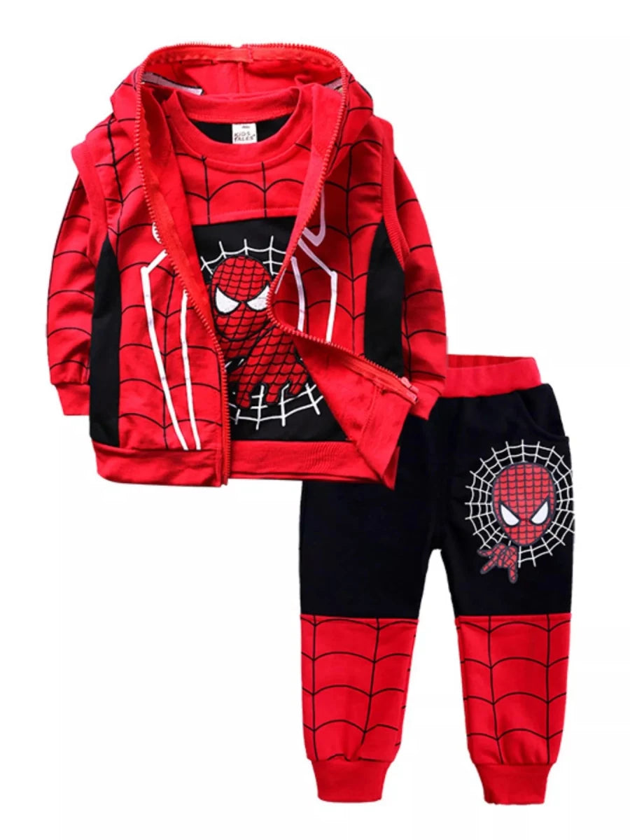 Children's Spiderman 3-Piece Outfit Set - variant_color - variant_size - variant_option