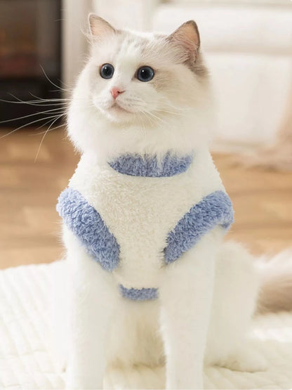 Cozy Plush Pet Sweater with Cute Patch - variant_color - variant_size - variant_option