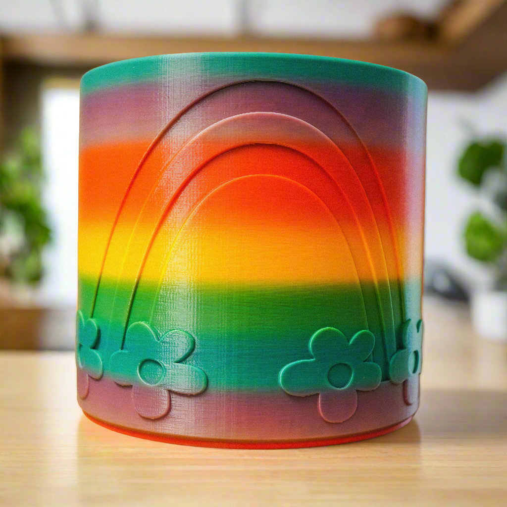 Daisy Rainbow Planter - variant_color - variant_size - variant_option