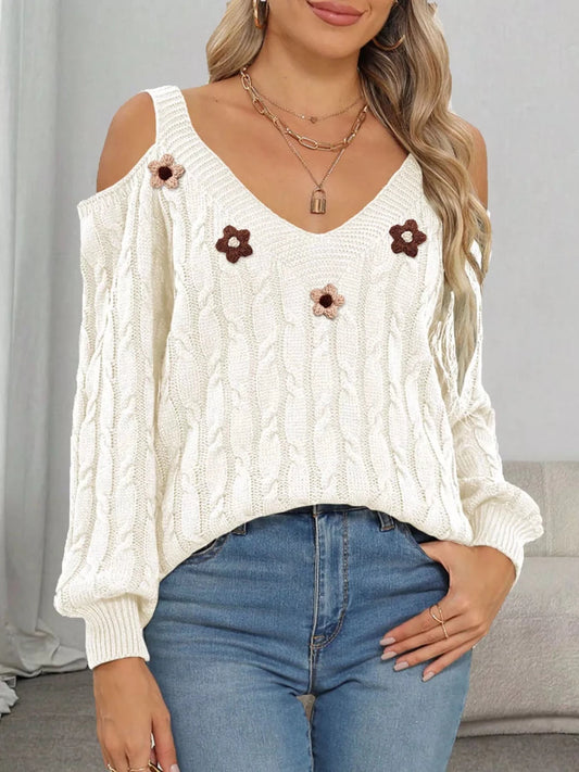 Day & Night Bloom Sweater | Stylish Comfort | S–XL. - #variant_color# - #variant_size# - #variant_option#