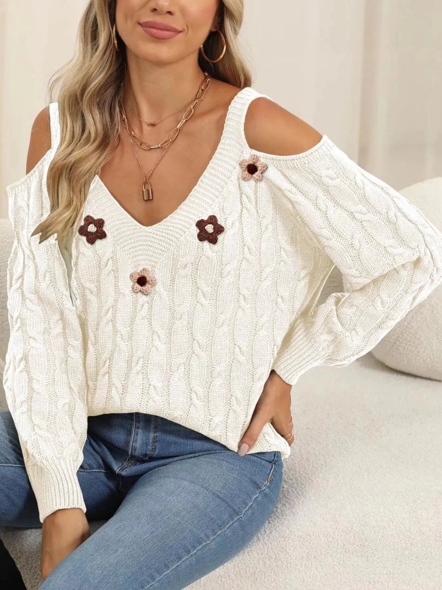 Day & Night Bloom Sweater | Stylish Comfort | S–XL. - #variant_color# - #variant_size# - #variant_option#