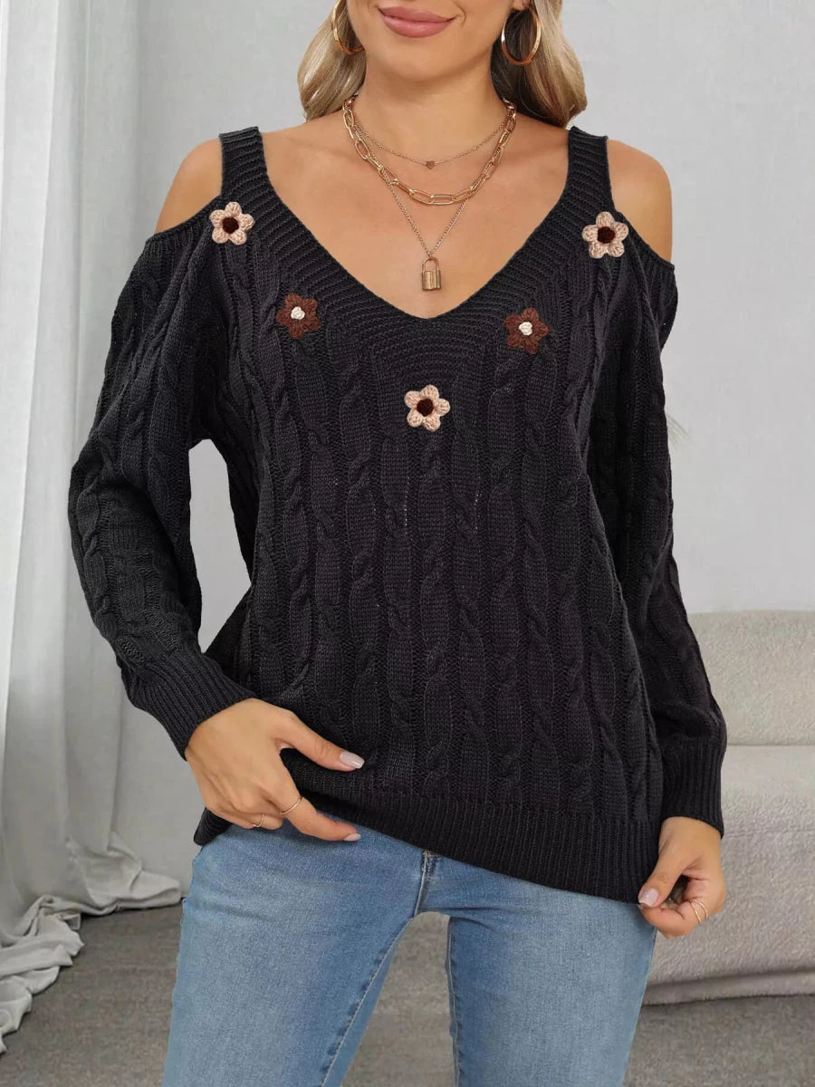 Day & Night Bloom Sweater | Stylish Comfort | S–XL. - #variant_color# - #variant_size# - #variant_option#