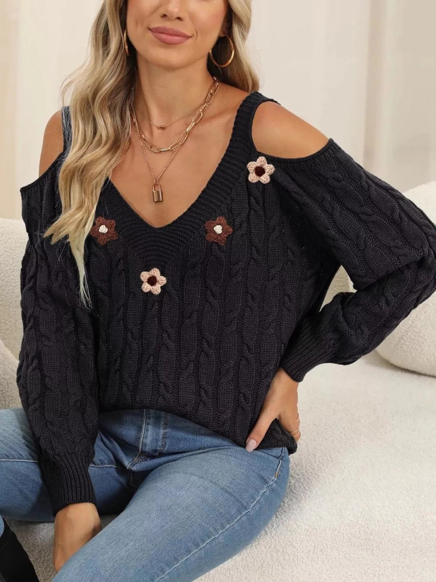 Day & Night Bloom Sweater | Stylish Comfort | S–XL. - #variant_color# - #variant_size# - #variant_option#