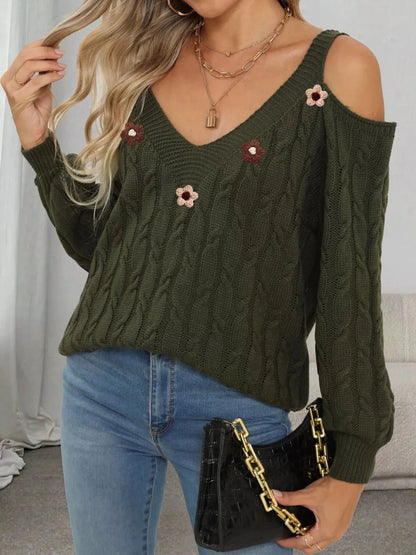 Day & Night Bloom Sweater | Stylish Comfort | S–XL. - #variant_color# - #variant_size# - #variant_option#