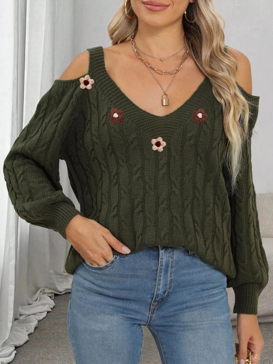 Day & Night Bloom Sweater | Stylish Comfort | S–XL. - #variant_color# - #variant_size# - #variant_option#