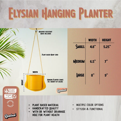 Hanging Planter - The Elysian - variant_color - variant_size - variant_option