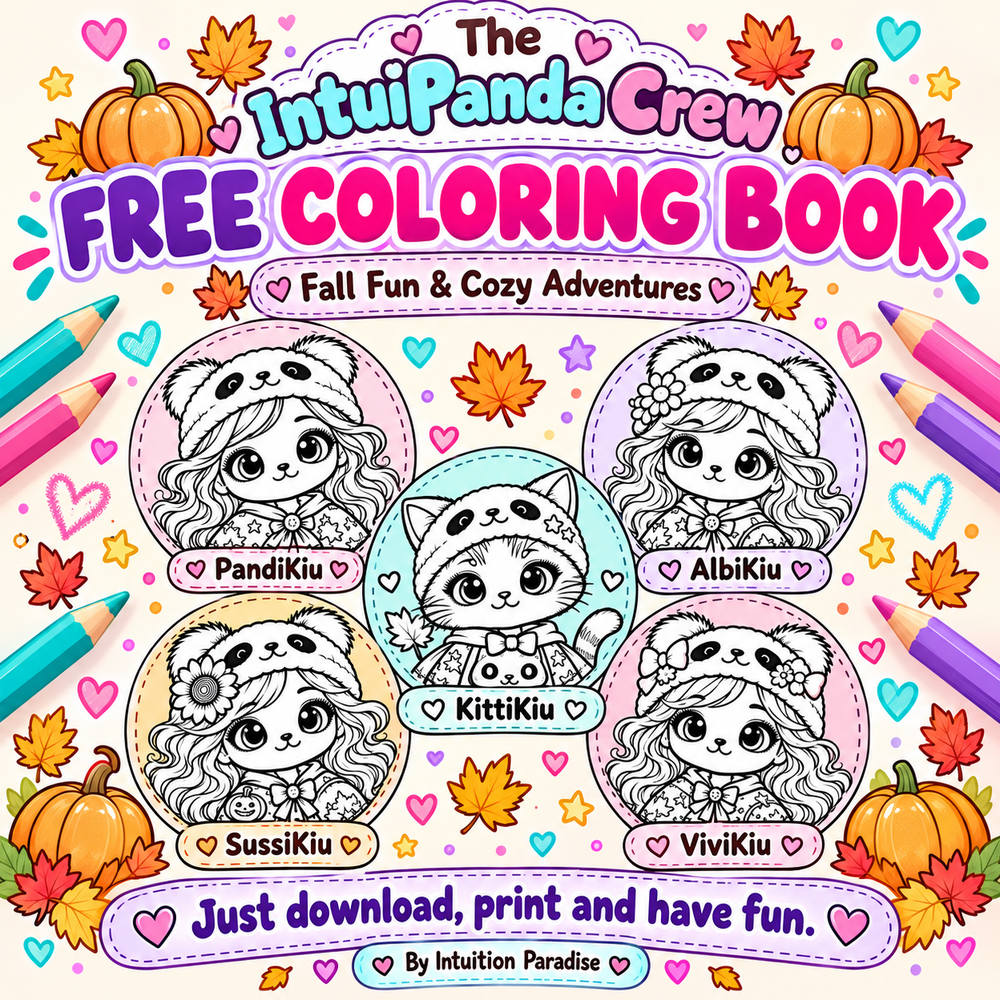 IntuiPanda FREE Coloring Book| Fall Theme - #variant_color# - #variant_size# - #variant_option#