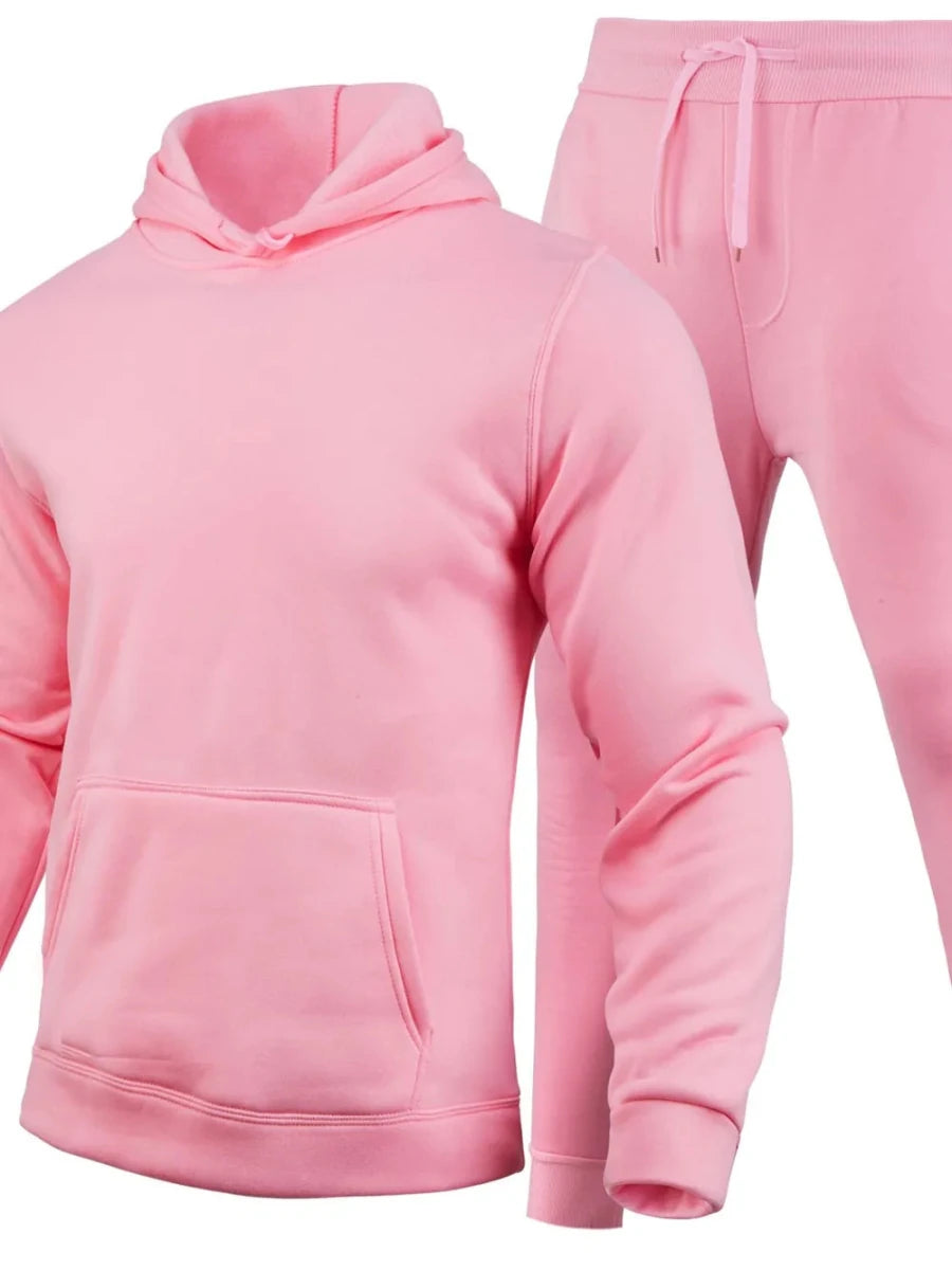 Men's Full Size Long Sleeve Hoodie and Pants Set Plus Size - variant_color - variant_size - variant_option