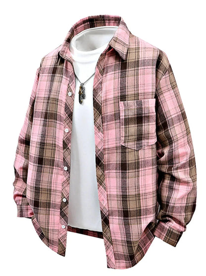 Men's Plaid Button Up Shirt | S-3X - variant_color - variant_size - variant_option