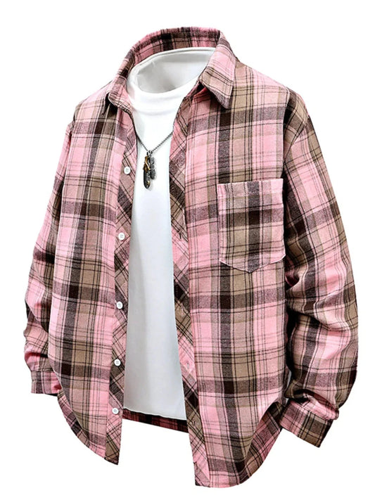 Men's Plaid Button Up Shirt | S-3X - variant_color - variant_size - variant_option