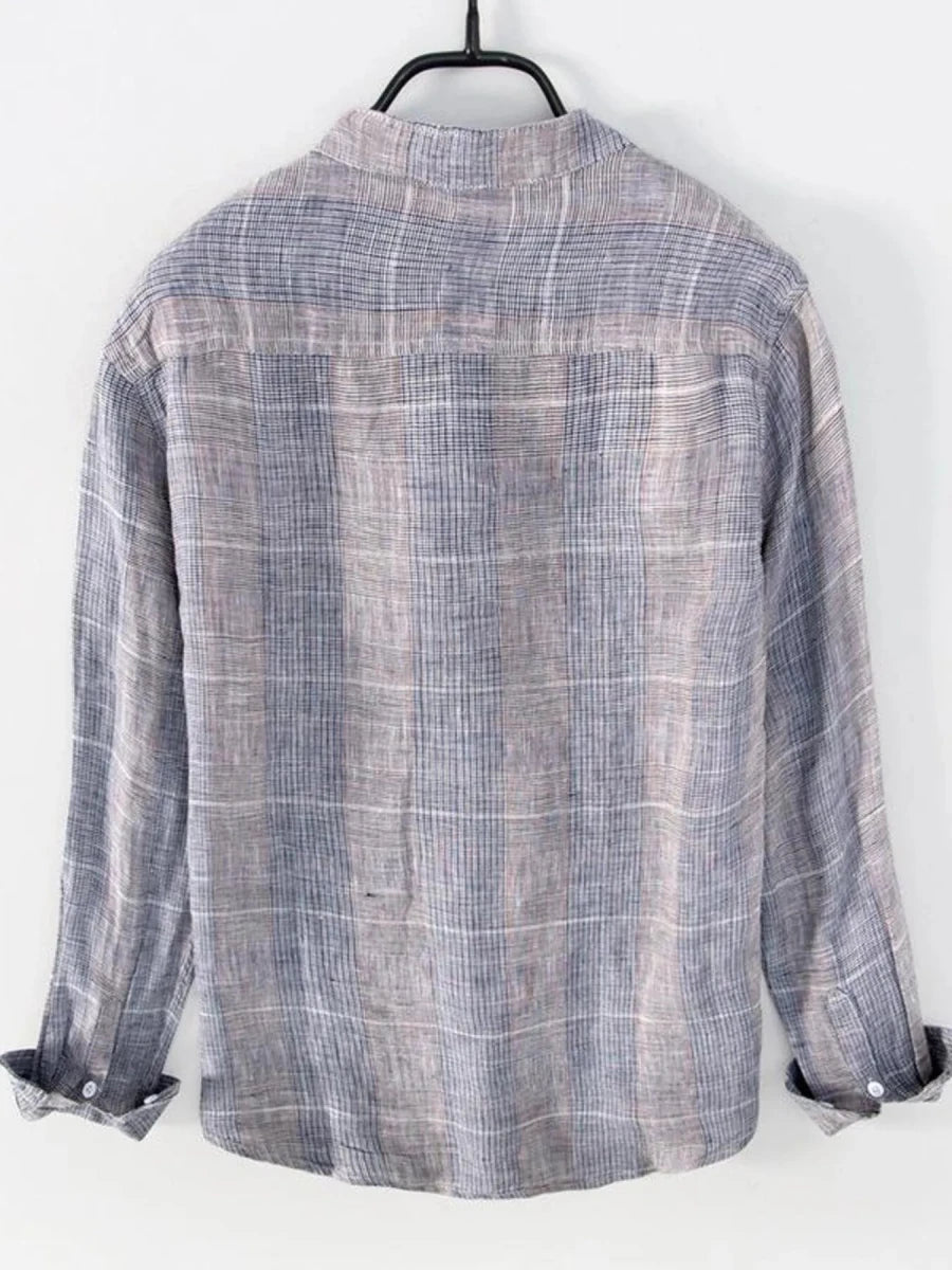 Men's Striped Button Up Long Sleeve Shirt | M-3XL - variant_color - variant_size - variant_option