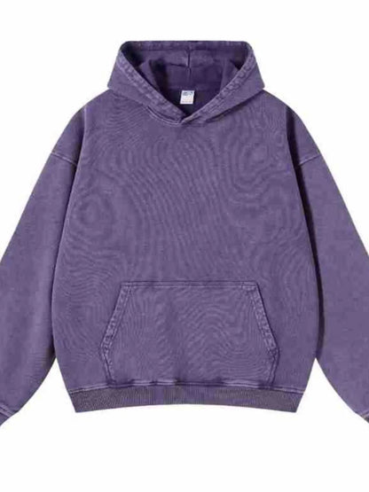 Men's Washed Oversized Long Sleeve Hoodie | S-2XL - variant_color - variant_size - variant_option