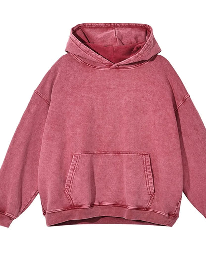 Men's Washed Oversized Long Sleeve Hoodie | S-2XL - variant_color - variant_size - variant_option
