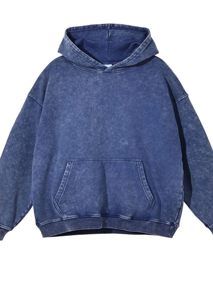 Men's Washed Oversized Long Sleeve Hoodie | S-2XL - variant_color - variant_size - variant_option