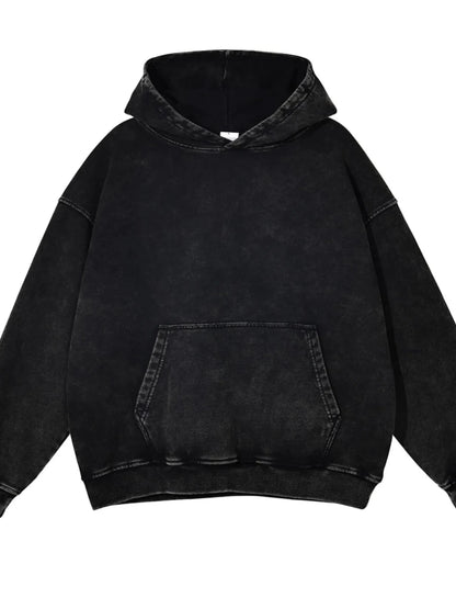 Men's Washed Oversized Long Sleeve Hoodie | S-2XL - variant_color - variant_size - variant_option