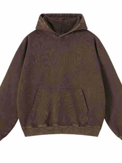 Men's Washed Oversized Long Sleeve Hoodie | S-2XL - variant_color - variant_size - variant_option