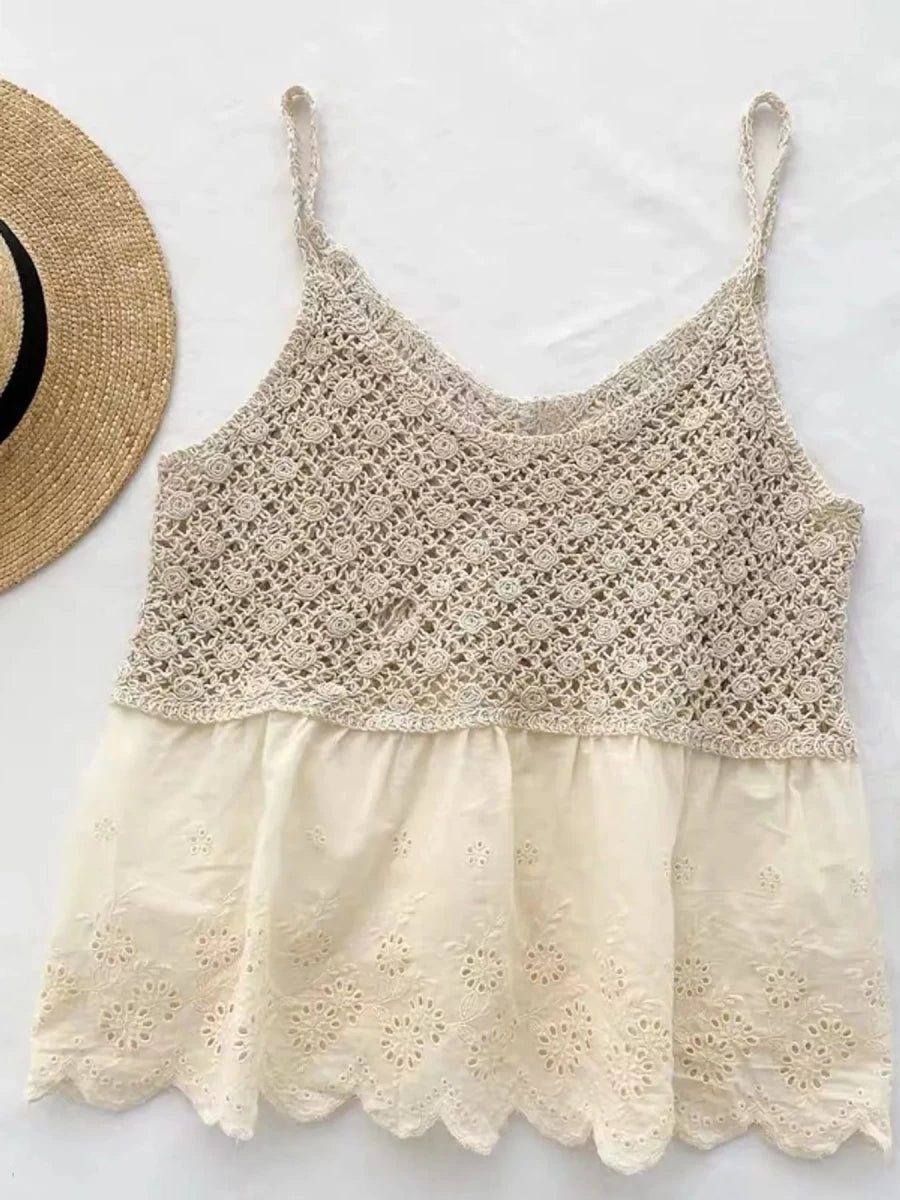 Muse Whisper Crochet Lace Cami - #variant_color# - #variant_size# - #variant_option#