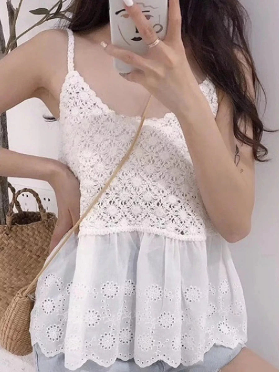 Muse Whisper Crochet Lace Cami - #variant_color# - #variant_size# - #variant_option#