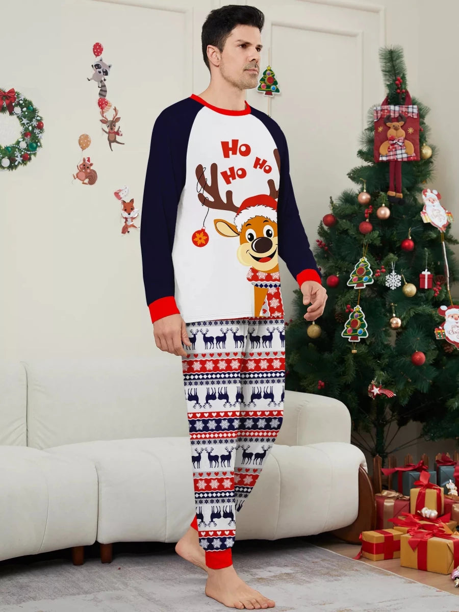 Reindeer Print | Family Matching Christmas Pajama-Lounging Set | S-4XL - #variant_color# - #variant_size# - #variant_option#