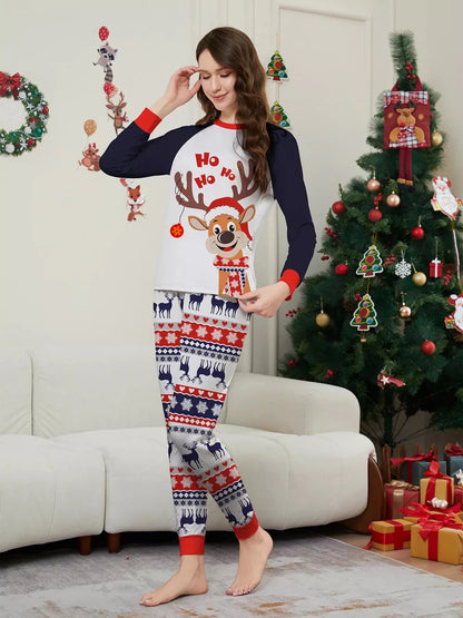 Reindeer Print | Family Matching Christmas Pajama-Lounging Set | S-4XL - #variant_color# - #variant_size# - #variant_option#