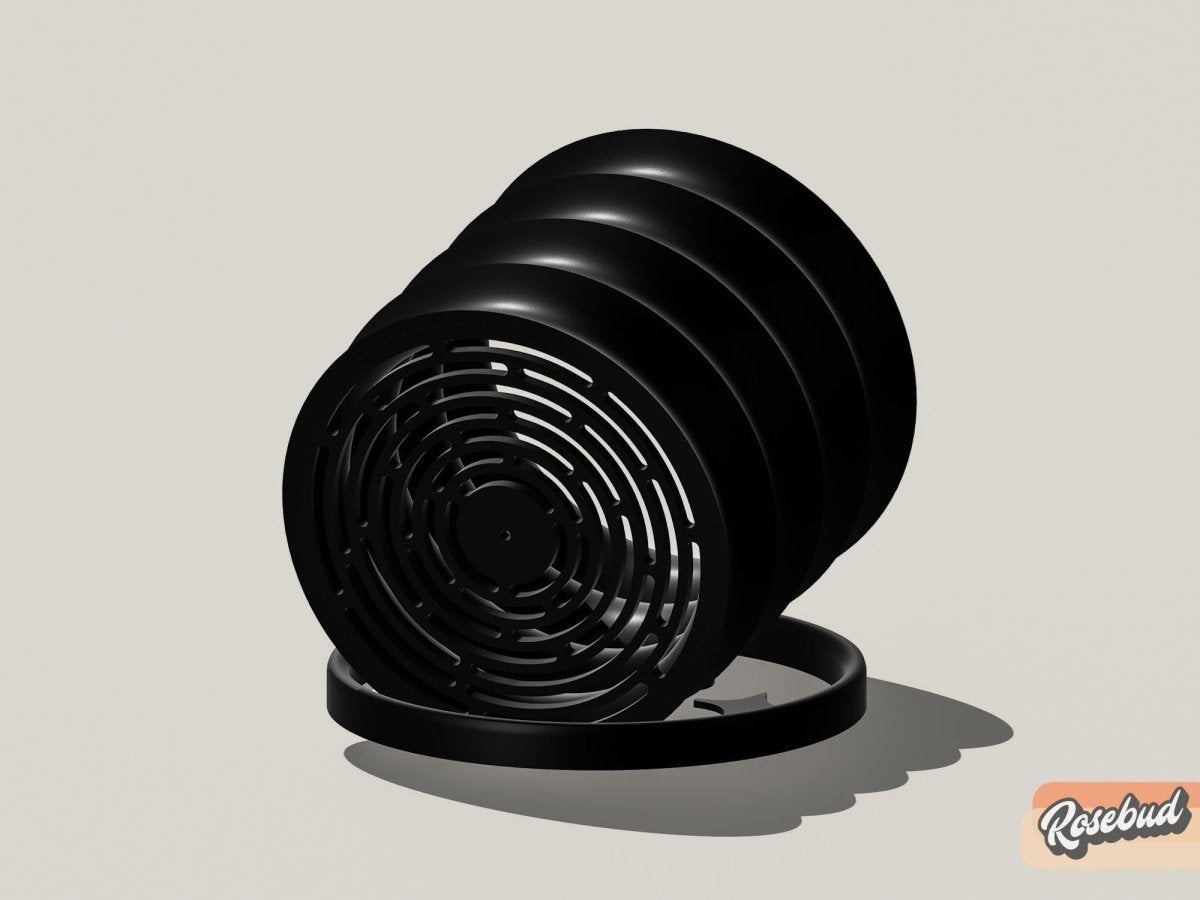 Rippled Plant Pot with Drainage – Modern Organic Indoor Planter with Saucer, 3D Printed Wavy Pot for Houseplants - BRIM - variant_color - variant_size - variant_option