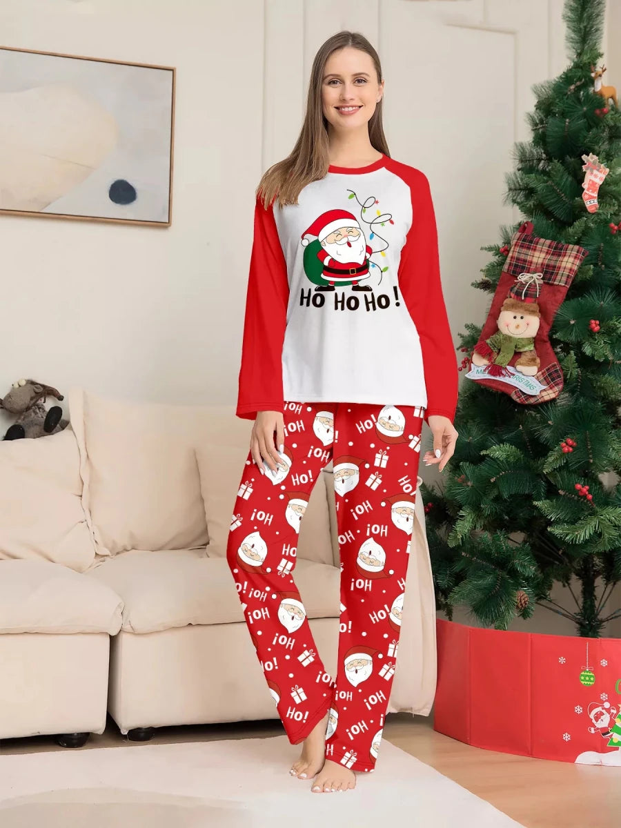 Santa Claus Print | Family Matching Christmas Pajama-Lounging Set | S-4XL - #variant_color# - #variant_size# - #variant_option#