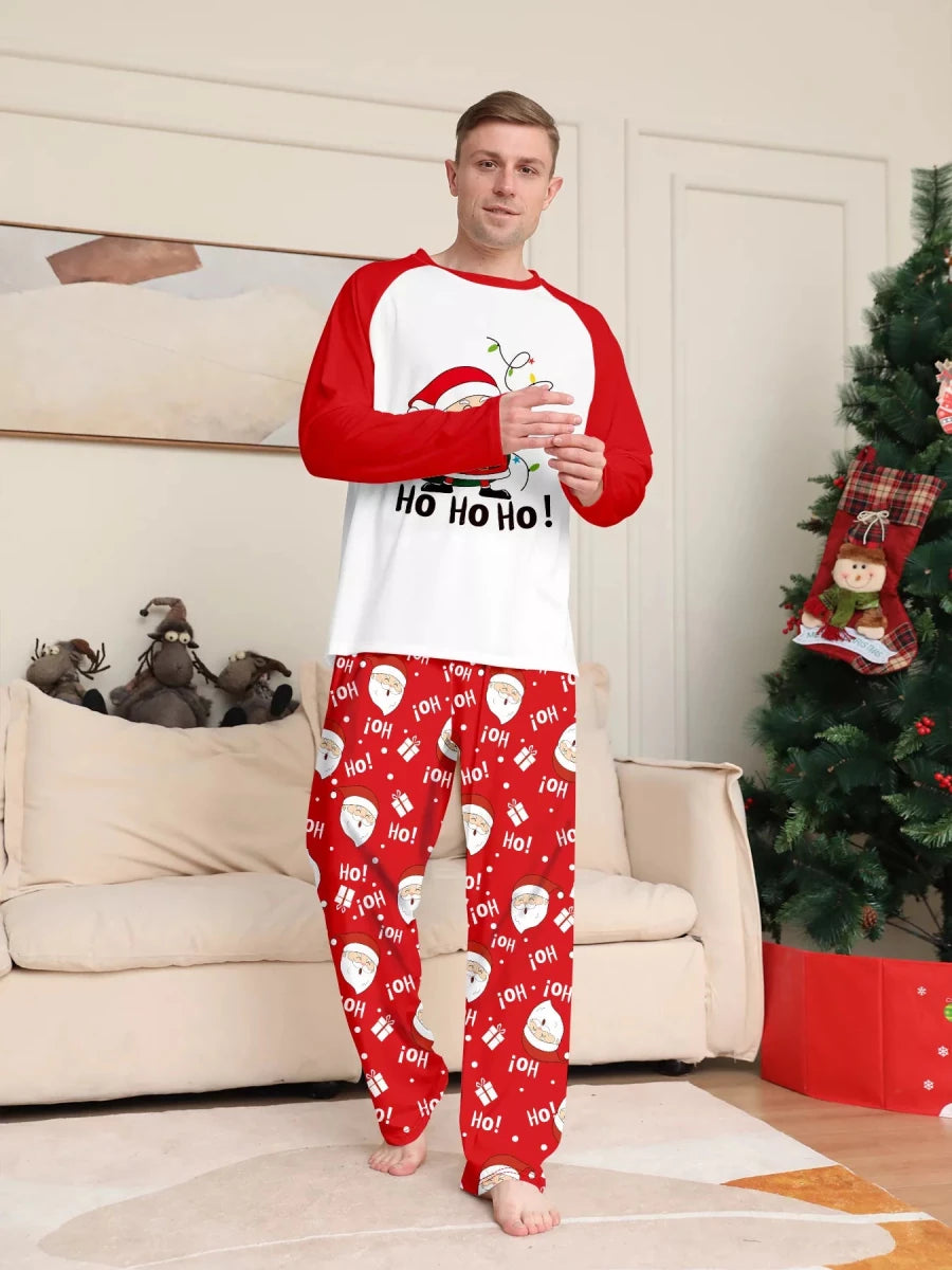 Santa Claus Print | Family Matching Christmas Pajama-Lounging Set | S-4XL - #variant_color# - #variant_size# - #variant_option#