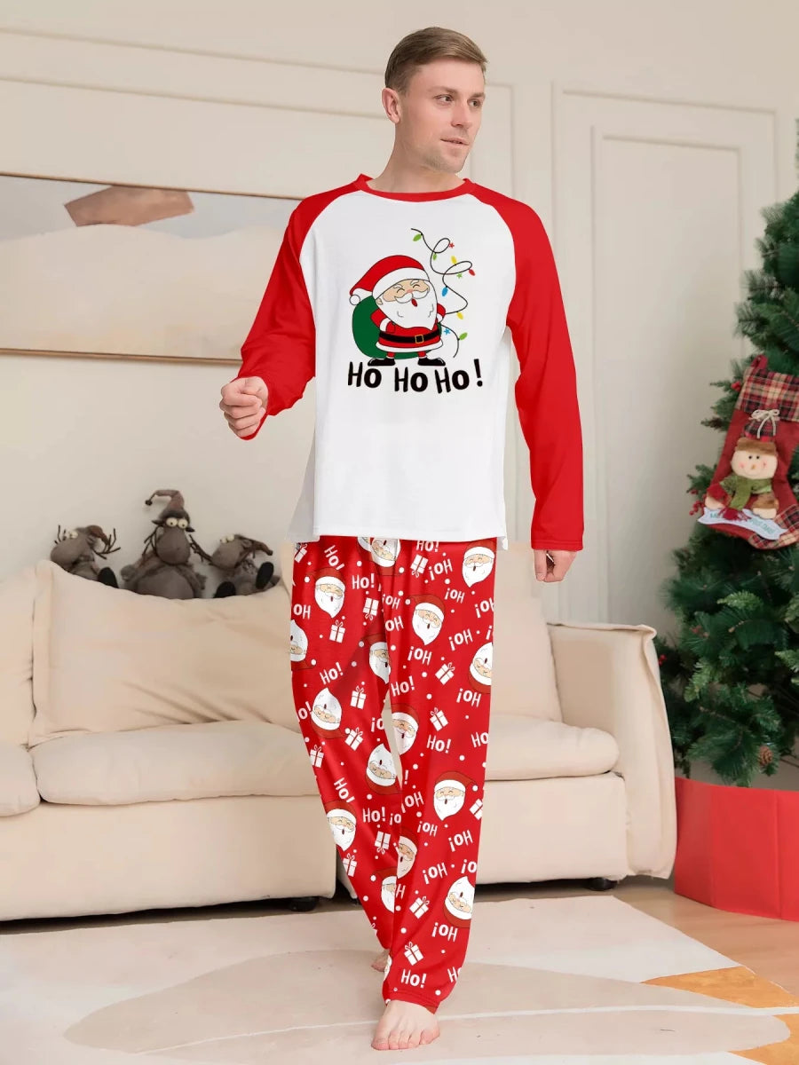 Santa Claus Print | Family Matching Christmas Pajama-Lounging Set | S-4XL - #variant_color# - #variant_size# - #variant_option#