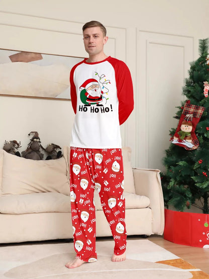 Santa Claus Print | Family Matching Christmas Pajama-Lounging Set | S-4XL - #variant_color# - #variant_size# - #variant_option#
