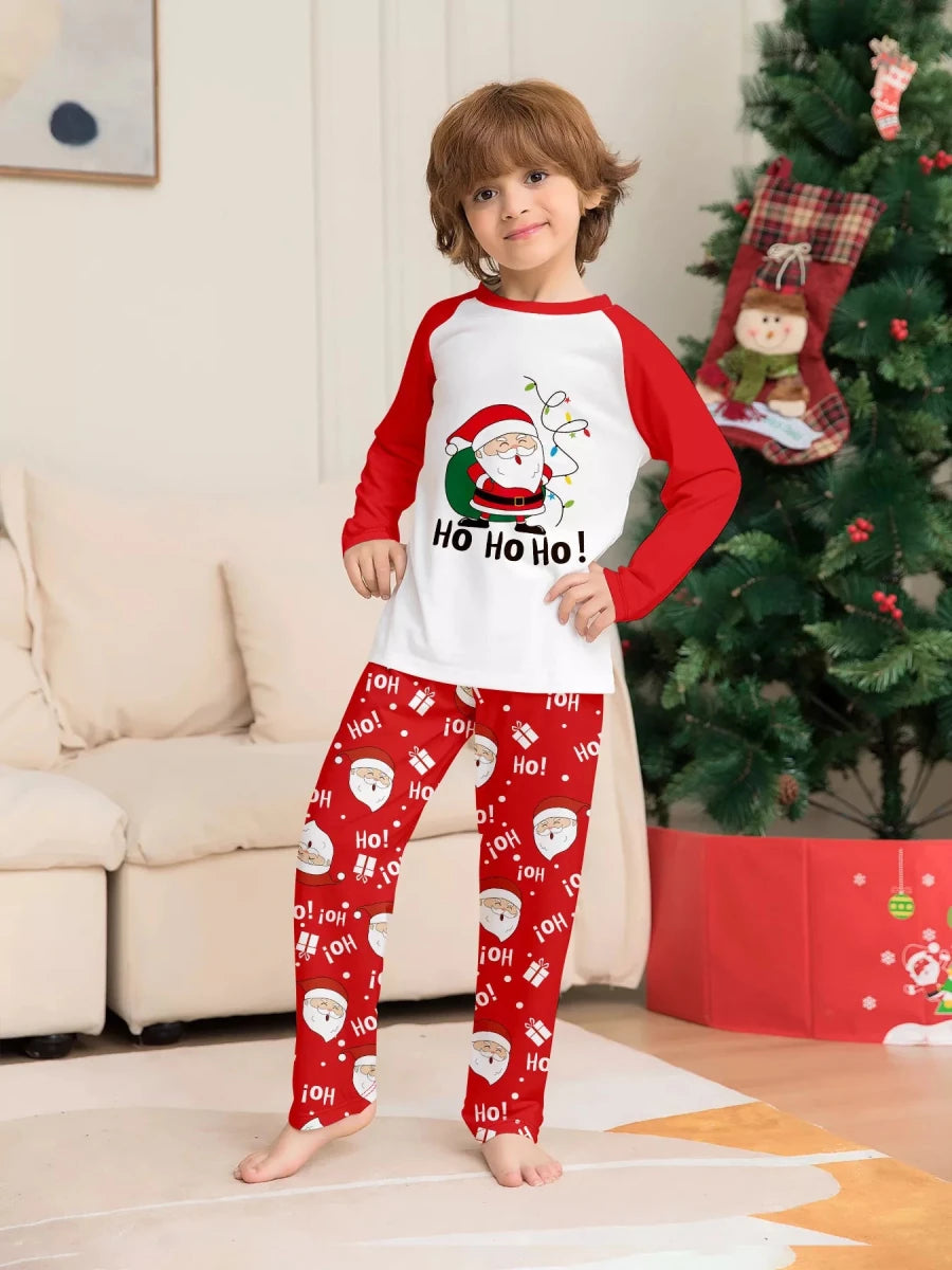 Santa Claus Print | Family Matching Christmas Pajama-Lounging Set | S-4XL - #variant_color# - #variant_size# - #variant_option#