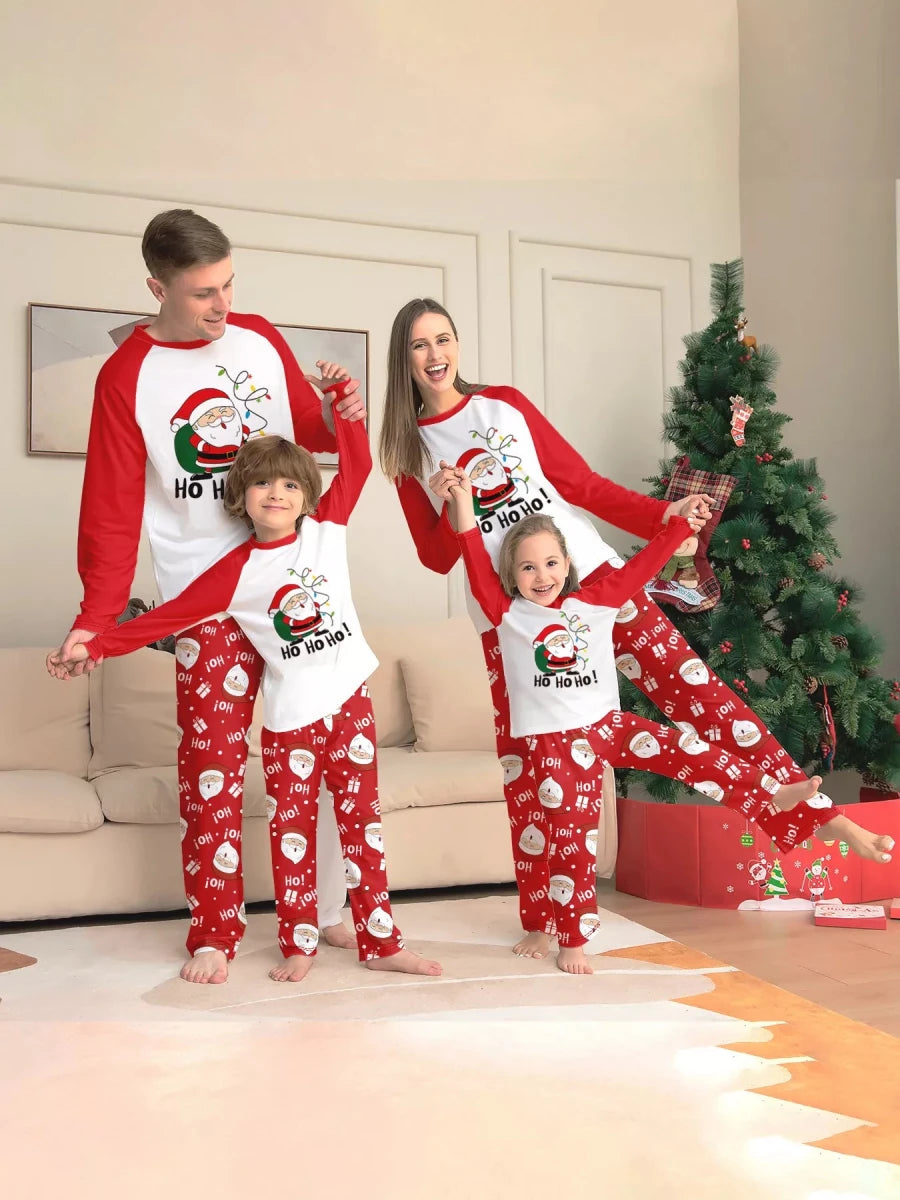 Santa Claus Print | Family Matching Christmas Pajama-Lounging Set | S-4XL - #variant_color# - #variant_size# - #variant_option#