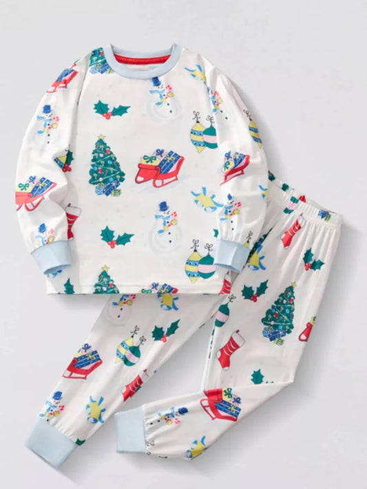 Scrambled Christmas | Children's Christmas Pajama Set | 3Y-8Y - #variant_color# - #variant_size# - #variant_option#