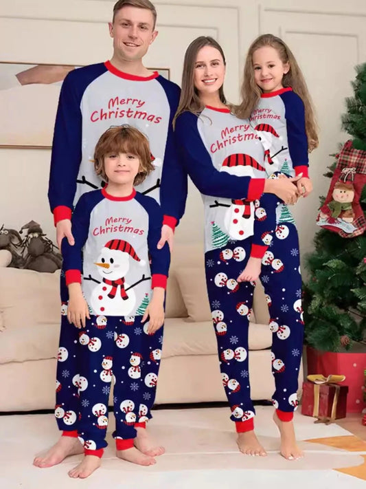 Snowman | Family Matching Christmas Pajama-Lounging Set | S-4XL - #variant_color# - #variant_size# - #variant_option#
